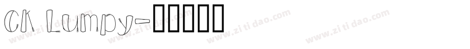 CK Lumpy字体转换